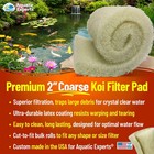 Aquatic Experts Classic Koi Pond Filter Pad Coarse  Cream Bulk Roll  2  Thick