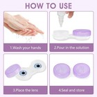 60 Pack Clear Contact Lens Case Box Holder Container Storage Kit For Travel