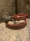 Kieselstein-cord Toad Buckle With Brown Lizard Belt Size 3