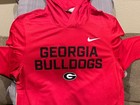 Georgia Bulldogs Nike Dri-fit Pure Fury Red Lightweight Hoodie Jacket Mens Large