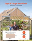 Vevor Roof Panels  12pcs Polycarbonate Roofing Panels Transparent Brown