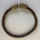 Dahomey Benin Twisted Iron And Copper Bracelet 19th Century Africa