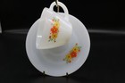 Fire King Cup And Saucer-spring Florals