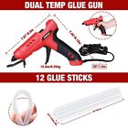 Arrow Full Size Dual Temp Glue Gun Kit With 12 Sticks Heavy Duty Fast Heating