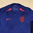 Nike Team Usa Uswnt Mens Large Jersey Soccer Dr3799-406 Blue Dri Fit Adv