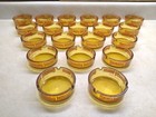 Vtg 70s Ormsby House Casino Carson City Nv  3 5  Amber Glass Ashtrays Lot  20 