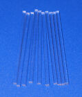 10 Pc 1 4    X 1 4  X 6    Inch Long Square Clear Acrylic Plexiglass Lucite Rod  250
