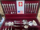 Vintage Oneida Community Fredericksburg 1968 Silver Plated Flatware 67pc   2f 