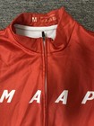 Replica Maap Size M Red Jersey Cycling Full Zip Long Sleeve Active Wear
