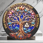 4 Year Aa Sobriety Coin  Super 3d Alcoholics Anonymous Token  Four Years Sober