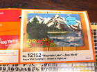 Vintage Bucilla Latch Hook Mountain Lake 26 x40  12152 Rug Or Wall Hanging New