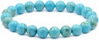Natural 8mm Gemstone Round Beads Stretch Bracelet - Unisex Healing Jewelry