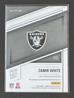 Zamir White 2022 Panini Donruss Pen Pals Rookie Auto  arc 