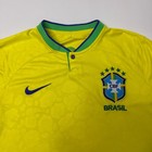 Brazil Soccer Jersey Mens Large Yellow Nike Dri-fit Shirt Cbf 20 21 Home Kit