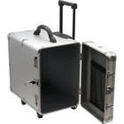 Aluminum Carrying Travel Case Rolling Box Jewelry Display