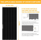 100  Blackout Magnetic Door Curtain Accordion Doors Interior Folding Closet D   