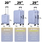 2 Pieces 20 29 Luggage Sets  20 Inch Cabin Luggage With Front Pocket   29 Inc   