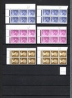 Collection Of Unmounted Mint Machin Cylinder Blocks On Double Sided Page
