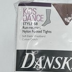Vintage Danskin Kids Dance Tights Style 58 Suntan Size Large Footed 1996 Usa Nos
