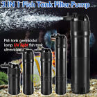 Uv Sterilizer Filter Aquarium Fish Tank Pond Oxygen Clean Clarifier Pump 3 In 1 