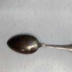 800 Silver Marked Floral Handle Engraved Antique Spoon  Single Flatware Piece