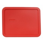 Pyrex 7211-pc Rectangular 6 Cup Red Plastic Storage Lid 2 Pk New For Glass Dish