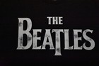 The Beatles Mens The Beatles Distressed Logo Black Shirt New M  L  Xl  2xl