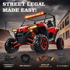 6pcs Utv Led Turn Signal Light Kit W horn Toggle Switch For Rzr Ranger Xp 1000
