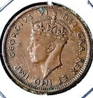 1944 C Newfoundland Canada One Cent Coin Very Fine Circulated 1c Canadian Penny