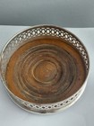 Vintage Silver Plate Bottle Coaster Wine Bottle Holder 4 5 Inch Made In England 