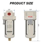 1 2  Npt Compressed Air Filter  Semi-auto Drain 0-150psi  Af4000-04