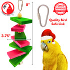 Bonka Bird Toys 1617x Christmas Slat Chewer Festive Wood Spin Parrot Cage Toy