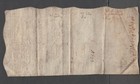 1583 Lancashire Handwritten Latin Vellum Final Concord Document Nice Calligraphy