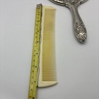 Vintage Silver Plated Dresser Set 2 Piece Vanity Mirror And Comb 