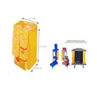 Replacement Janitorial Cart Bag With 5 Pockets 25 Gallon Housekeeping Cart Ba   