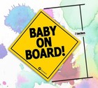 Zone Tech 7  Baby On Board Vehicle Car Safety Bumper Decal Warning Sticker Sign