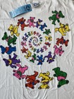 Vintage 90s Liquid Blue Grateful Dead Dancing Bears Spiral Shirt Xl Deadstock