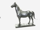 Vintage Japanese Horse Bronze Statue Animal Figurine Metal Sculpture 10 6 In