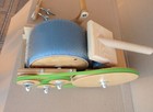 Wooden Mini Drum Carder For Wool Fiber Combing Cardings Blending Board - 72 Tpi