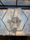 Vintage Glass Vase Hoosier 4041 Hexagon Clear Vase 10 1 4  Tall 6  Diameter