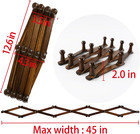 Accordion Wall Hanger Expandable Coat Hat Rack 13 Peg Hook  walnut    Hang Hats