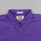 Vintage Sears Roebuck Shirt Mens Large Purple Button Up Field Outdoor Work 90s