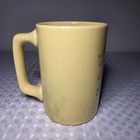 Vintage Rare Coors Beer Brewing Co  Golden Yellow Blue Letter Ceramic Mug
