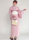 Kimono Yukata Set Grail Dress Stripe Pink Kyoto Summer Clothes  Japanese Culture