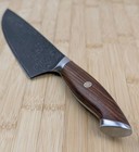 8 In Chef s Knife  Damascus Design Blade  Walnut Handle W full-tang  Gift Box