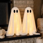 Halloween Decorations -2 Packs Spooky Light Up Ghosts With Lights