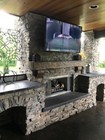 Six Foot Hand Hewn Rustic Barn Beam Fireplace Mantel 8 By 10 By 6  With Corbels 
