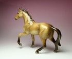 12  X-large Pawing Brown Horse Bay Stallion Statue Porcelain Figurine Japan New