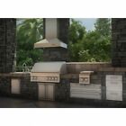 Zline 42  Pro Bbq Indoor Outdoor Wall Range Hood 304 Stainless Steel 697-304-42