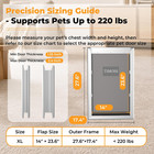 Extra Large Aluminum Dog Door For Doors  Double Panels Energy Saving   Insulated